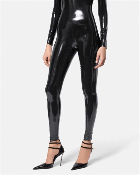 versace latex tights|Versace leggings h&m.